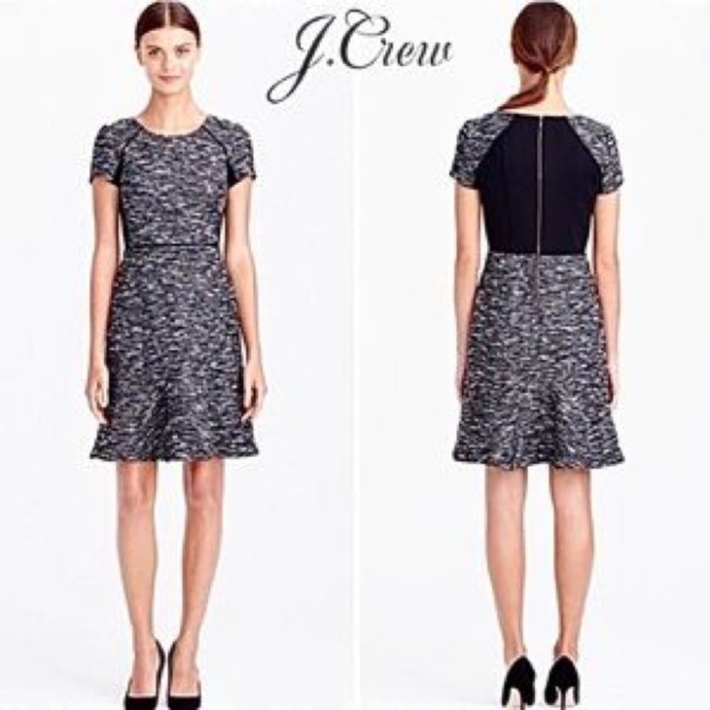 J.Crew Tweed Peplum Dress